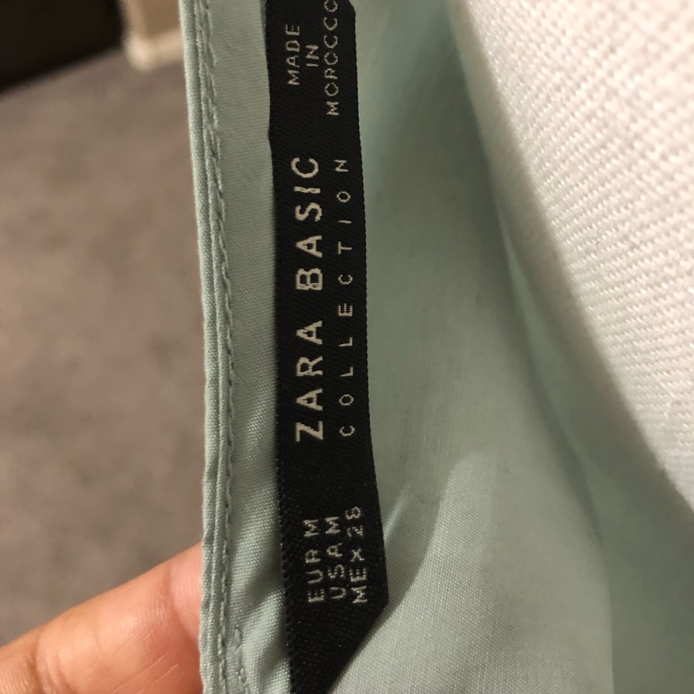 Zara Basic Collection ruffles black lace SZ M - Picture 4 of 5